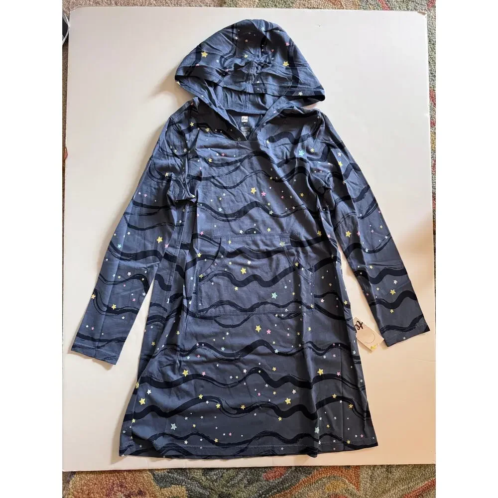 NWT Tea Collection starry hooded dress